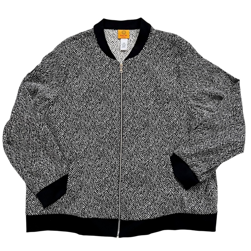 Ruby Rd  Woman Zip Front Jacket